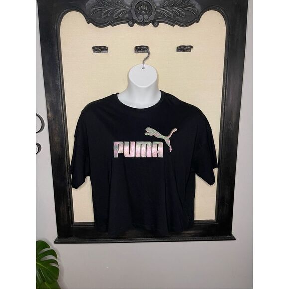 Puma Black Crop Top - XL NWT - Picture 8 of 9